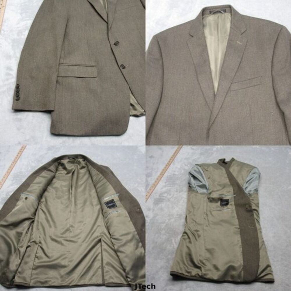 Van Heusen Blazer Mens 42R Dark Brown Sport Coat Pockets‎ 2 Button 2 Vents NEW